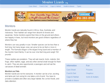 Tablet Screenshot of monitorlizards.org